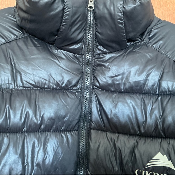 Cikrilan Womens Black Puffer Jacket Duck Down Feather Filled Outdoor Hiking XL ? - Picture 2 of 16